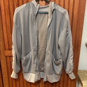 Gray Zip-Up Jacket